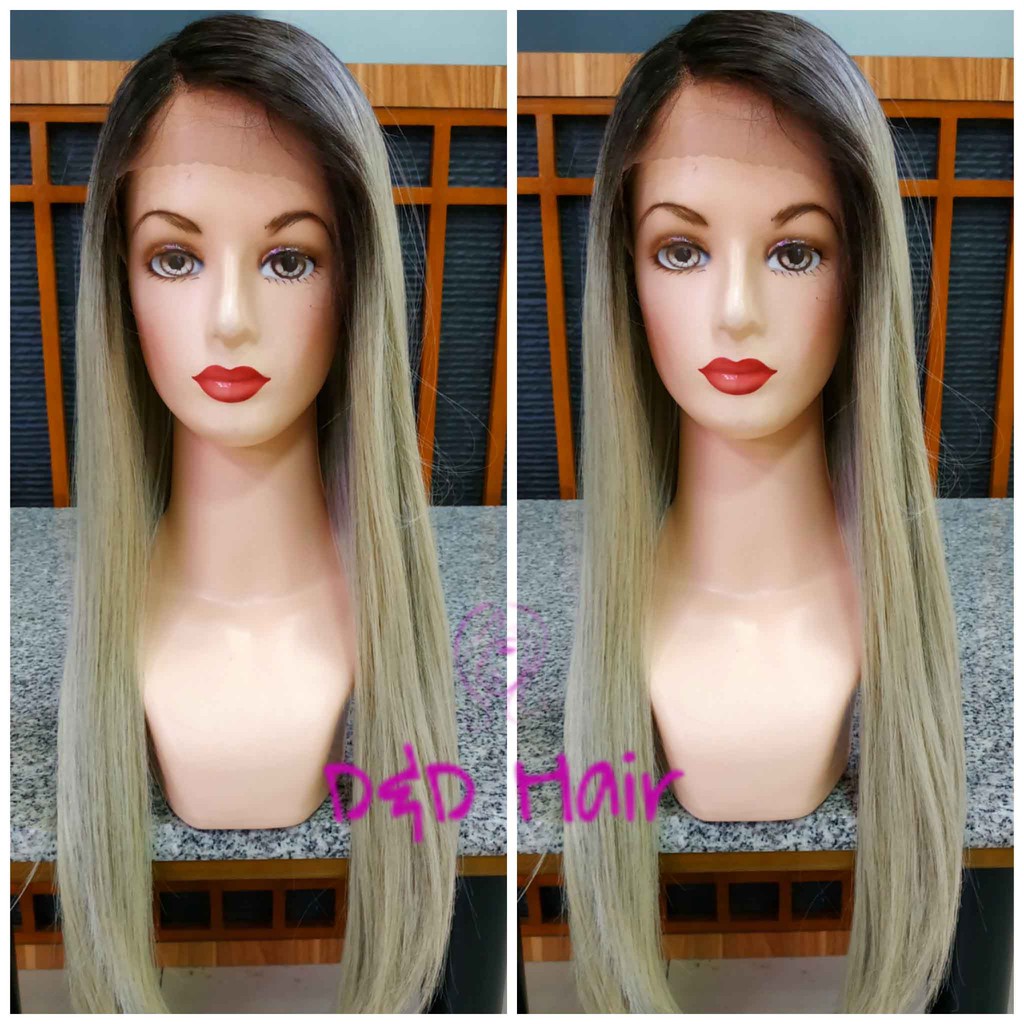 Wig Rambut - Wig Wanita - Front Lace Wig - D&D16030 - Blonde - Lace Wig