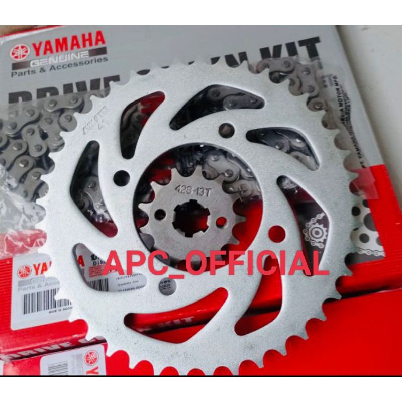 GEAR SET GIR SET JUPITER Z1 INJEKSI YAMAHA 1DY SET RANTAI GIR DEPAN BELAKANG