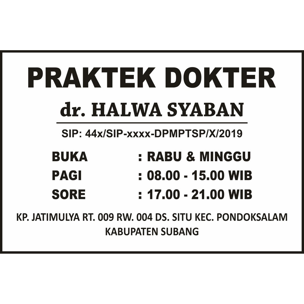 Jual Spanduk Praktek Dokter Shopee Indonesia 1266