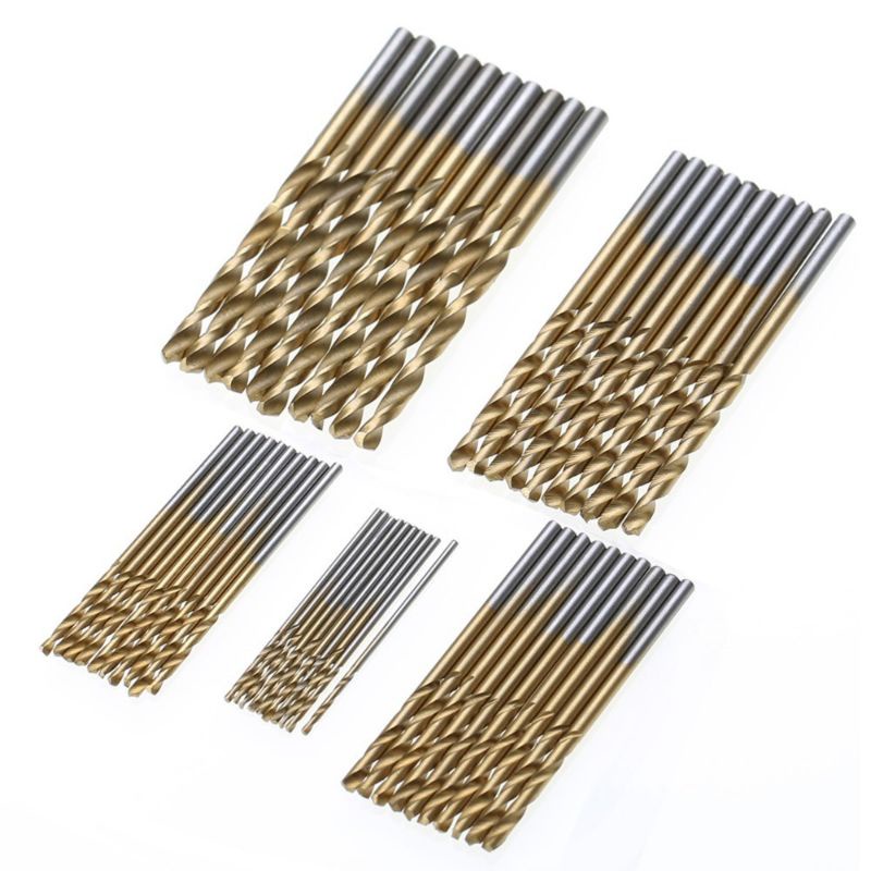 Mata Bor Mini Kecil Power Drill Bits Titanium Coated 1mm - 3mm - 50 PCS