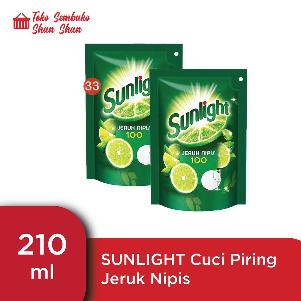 SUNLIGHT SABUN CUCI PIRING 210 ml | Shopee Indonesia