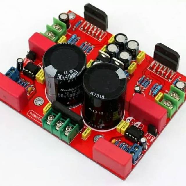 Kit power amplifier stereo lm3886 gainclone