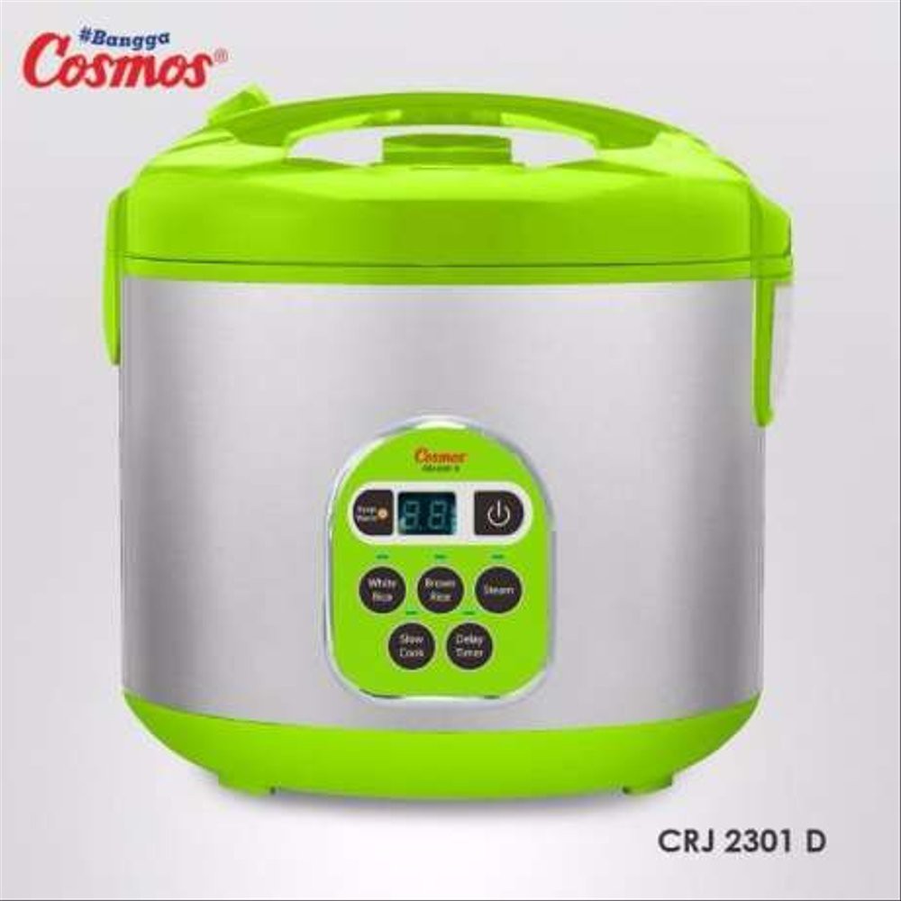 terlaris produk  COSMOS CRJ2301D Rice Cooker 2 Liter DIGITAL 5 Fungsibarang ready