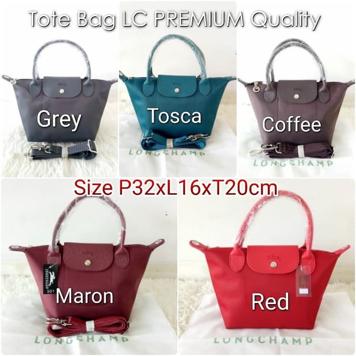 LC501 Tas Tote Bag LC Neo Classic Size S   Tali Panjang - Navy
