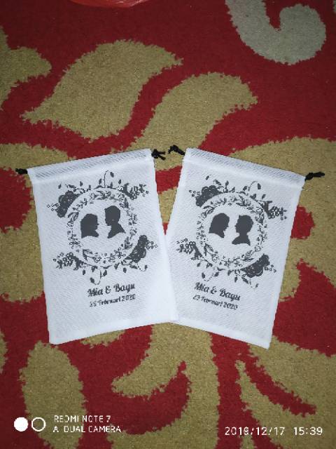 Souvenir Pouch Serut Pernikahan Wedding Ulang Tahun