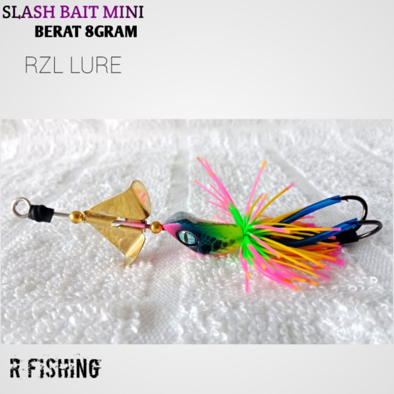SLASH BAIT MINI KUNINGAN UL 8GRAM RZL LURE | UMPAN PANCING CASTING GABUS DAN TOMAN