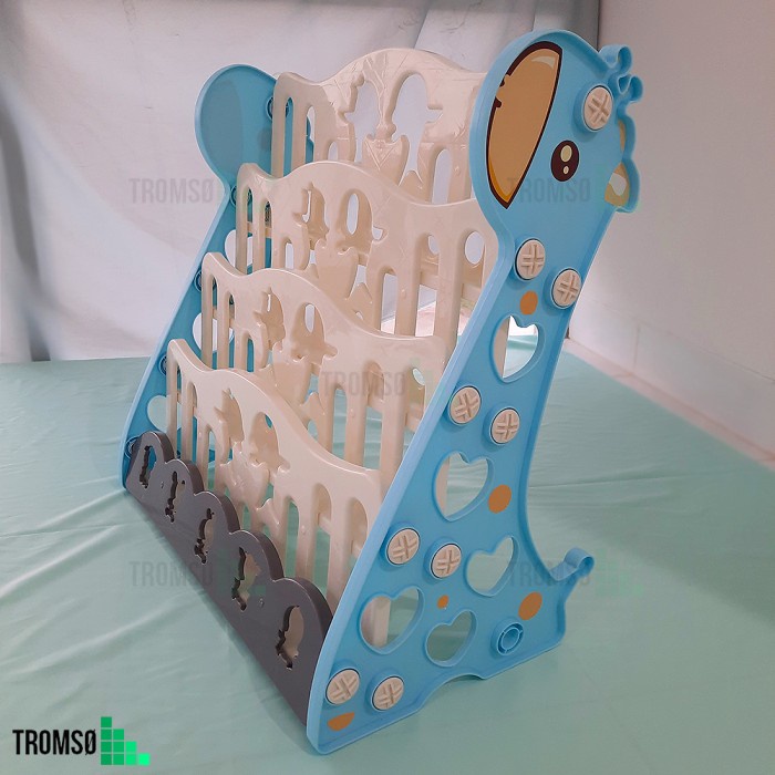 Terbaru Tromso Rak Buku Anak Plastik Tebal Dual Model (2 In 1) - Medium Kln03