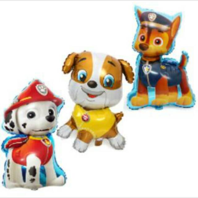 Balon anjing Paw Patrol jumbo chase rubble marshall