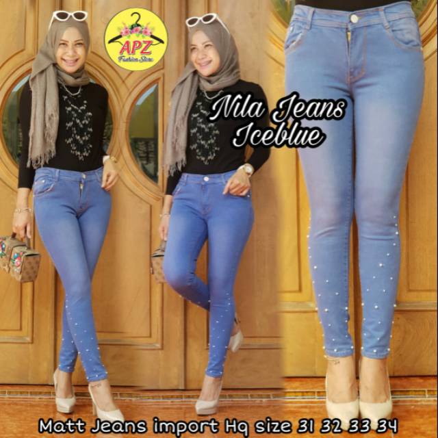 CELANA JEANS PANJANG - CELANA JEANS WANITA - CELANA JEANS DEWASA - NILA JEANS