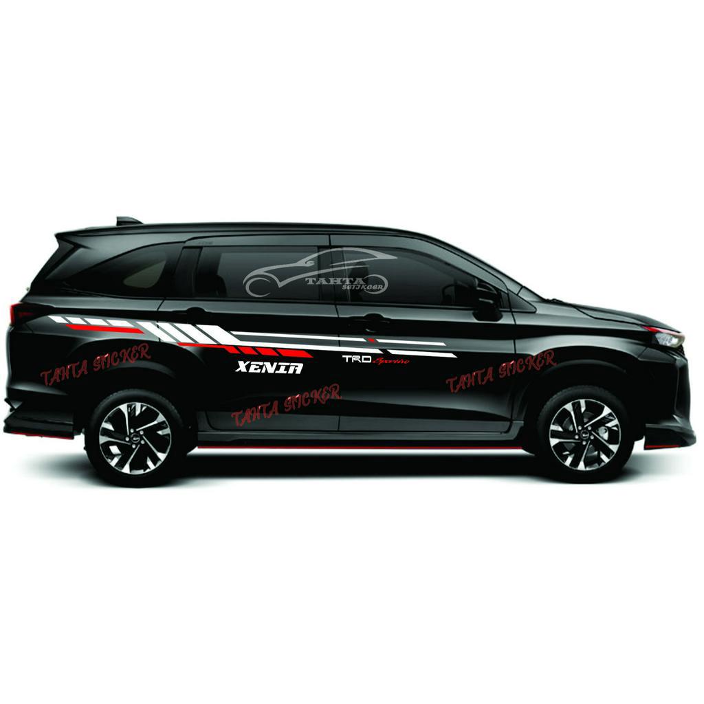 Stiker sticker bodi mobil daihatsu xenia terbaru trd sportino universal