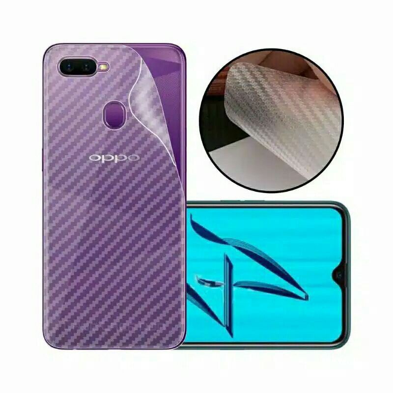 0Skin / Garskin / Sticker / Anti Jamur type HP, OPPO A5S/A7/A12/F9/F9PRO/A55 4G/A55 5G Carbon Fiber Pelindung belakang hp anda dari kotoran yang bisa membuat rusak belakang hp anda,,