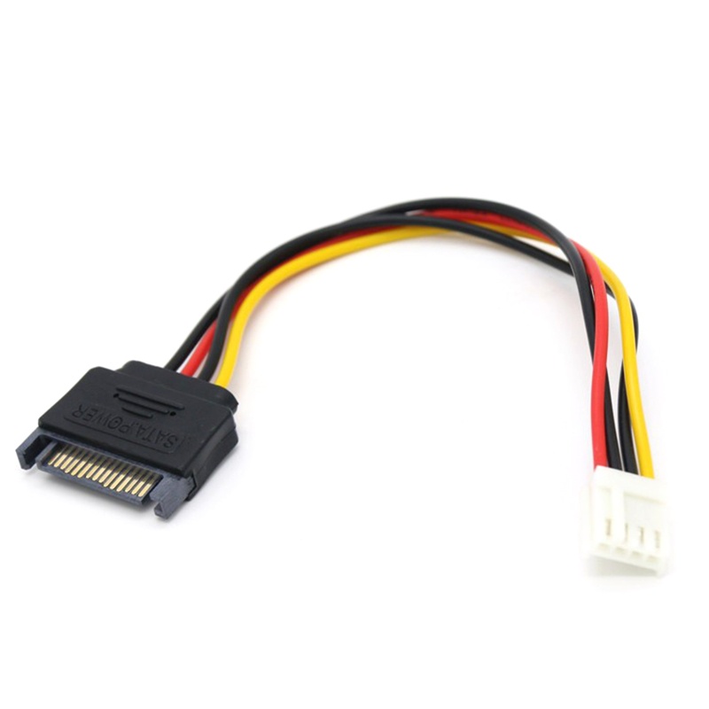 Btsg 2PCS Mini 4Pin IDE Ke 15Pin Hardisk Power Supply Kabel Ekstensi 4P 15P