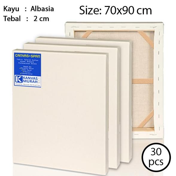 

Paket Kanvas Lukis Spanram 70x90 cm Canvas Frame 70x90cm 30 pcs