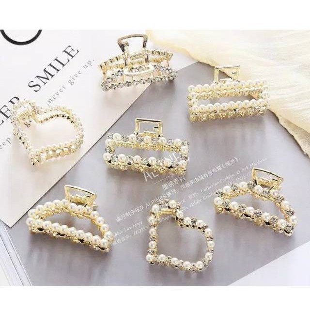 Jepit Rambut Korea Mutiara Korean Hairclip Hairpin Ukuran Besar PGM L18