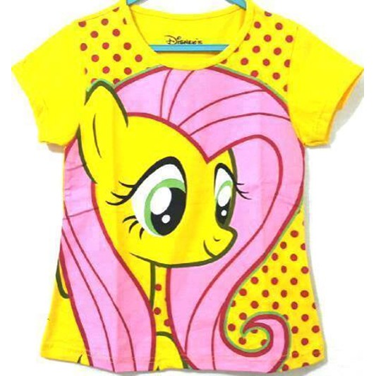 GW 81-J / DRESS OVERALL ANAK / DRESS ANAK LUCU / TSHIRT LITTLE PONY YELLOW