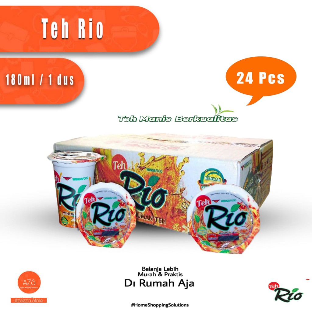 

Teh Rio 180ml 1 Dus isi 24 Pcs