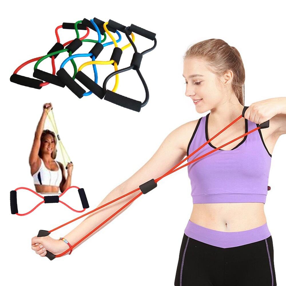 COD ✅ Tali Karet Stretching Rope Yoga Alat Fitness Exercise Gym Portable Olahraga Diet