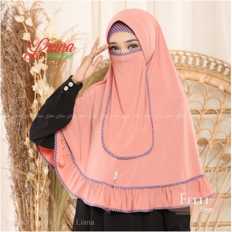 jilbab khimar felli ORI LIANA / khimar masker / jilbab masker / hijab masker /jilbab instant