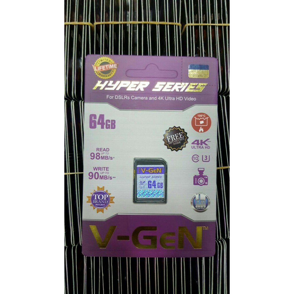SD Card 64gb VGen Hyper 98mbps