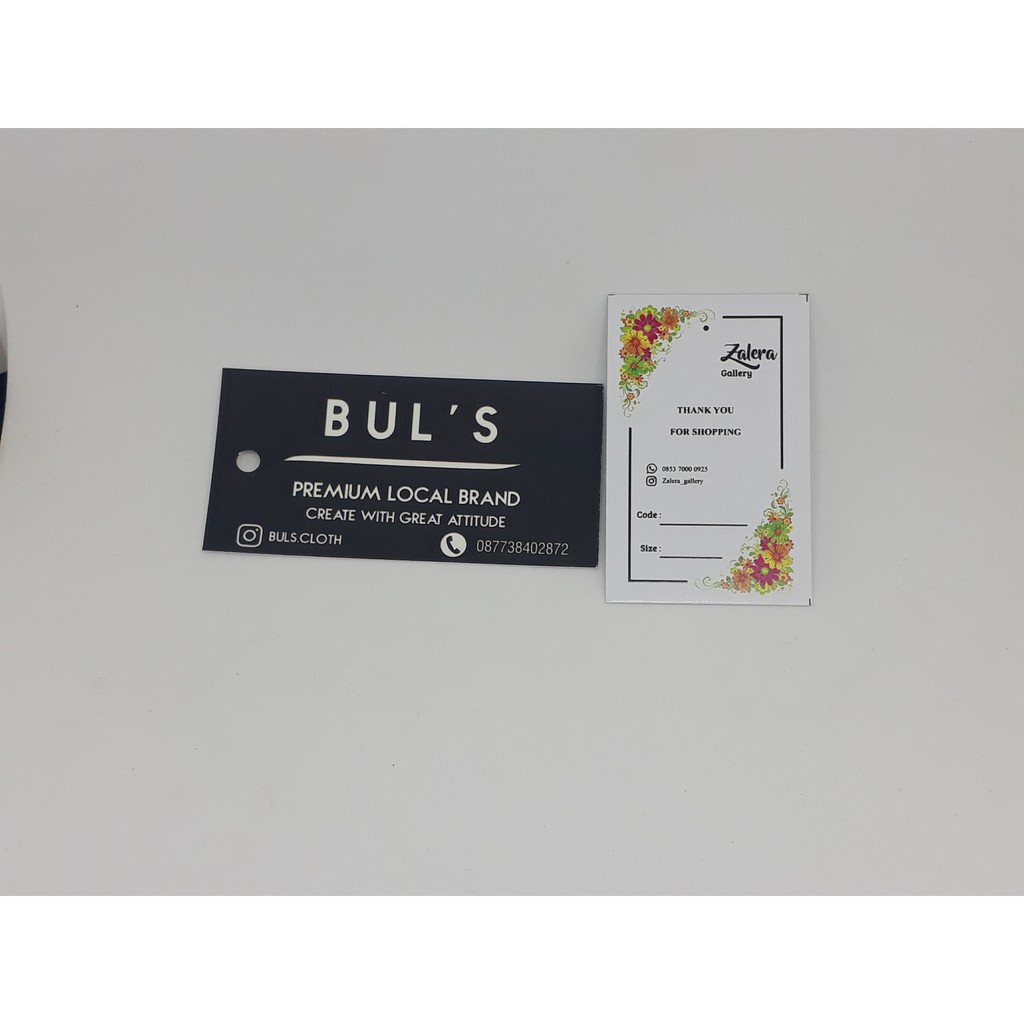 

Hangtag/Label Pakaian Paket 500pcs Bebas Desain 3