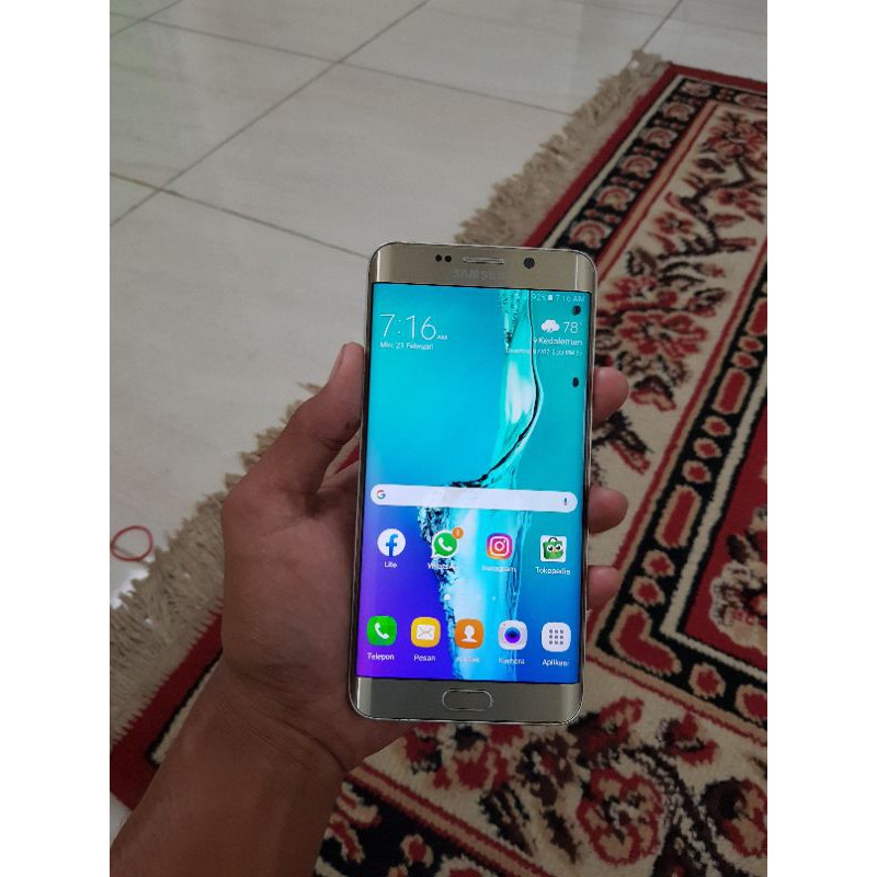 Samsung S6 Edge Plus Second Bekas Ram 4/32gb Original Resmi