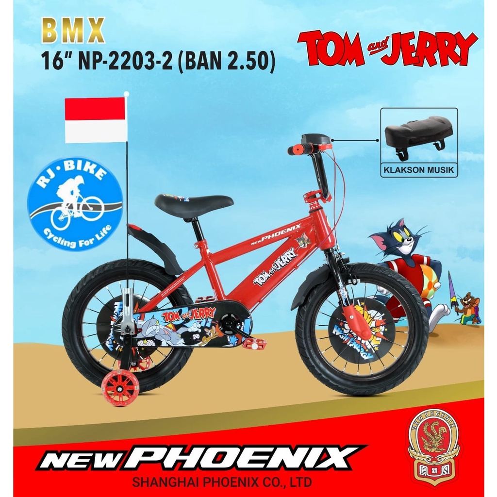 SEPEDA ANAK LAKI LAKI NEW PHOENIX BMX NP 2203-2 TOM &amp; JERRY