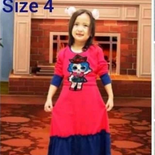 Gamis anak babyterry/setelan babyterry