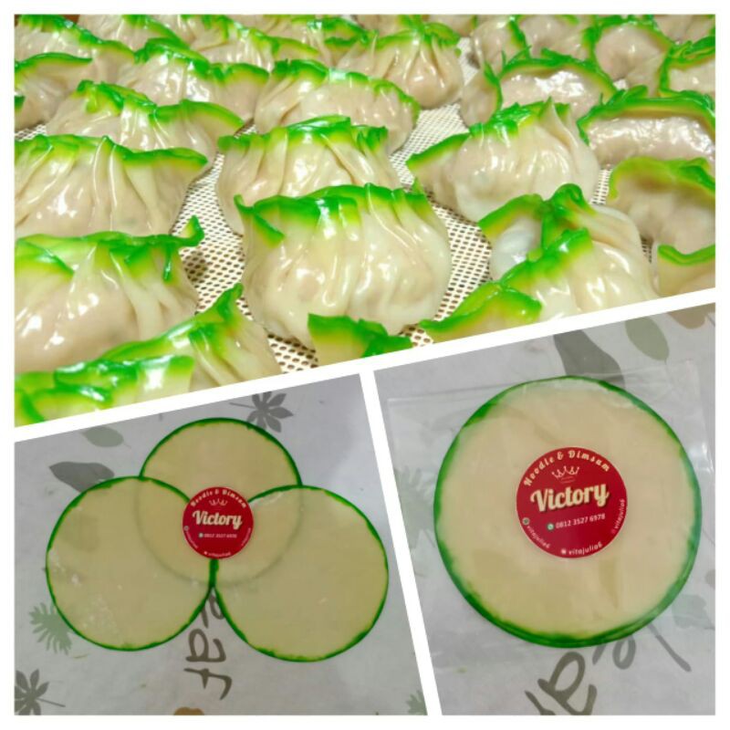 

Kulit Gyoza Rainbow list hijau