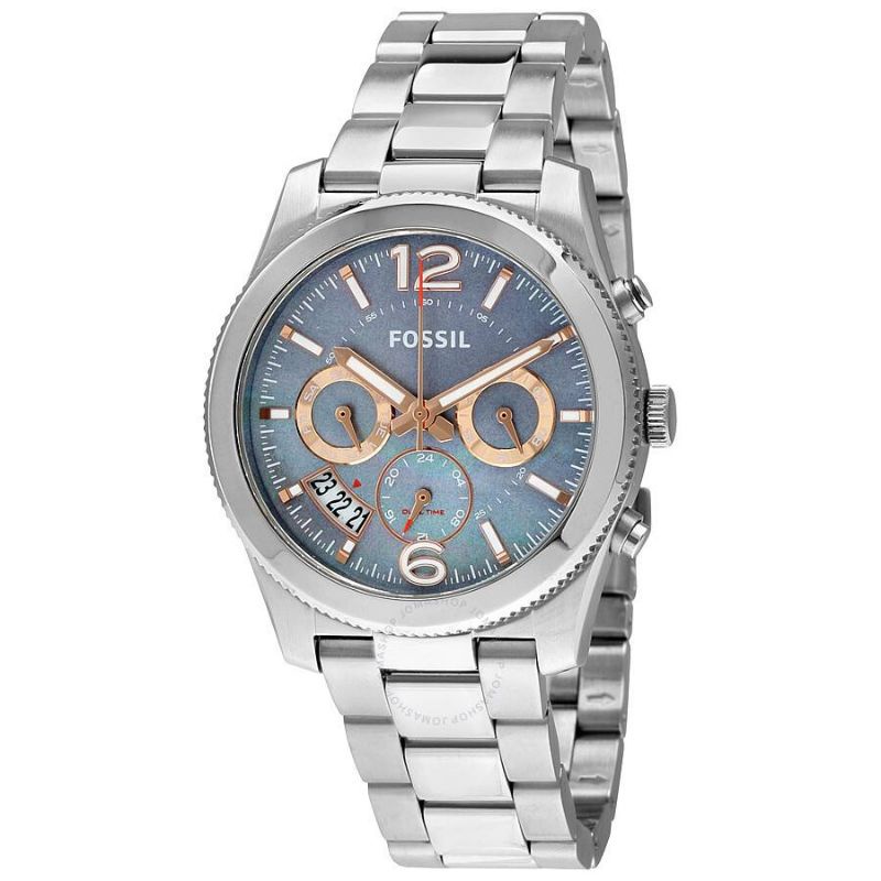 Fossil Perfect Boyfriend Multifunction Silver Stainless Steel Watch Original - ES3880 - Jam Tangan W