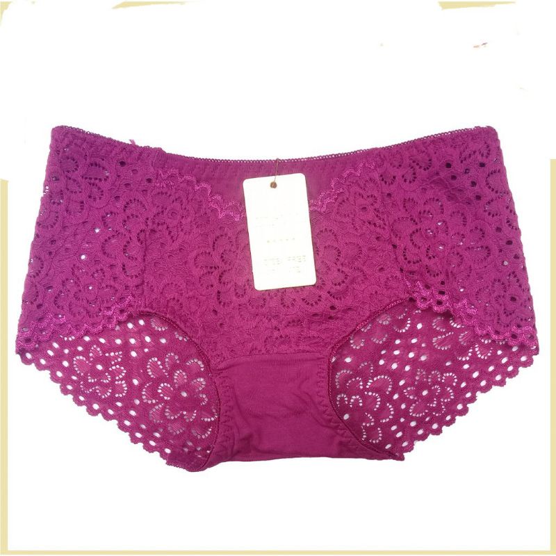 TALLY Cd Wanita Brukat Lembut 617 cd Lace Panties Collection