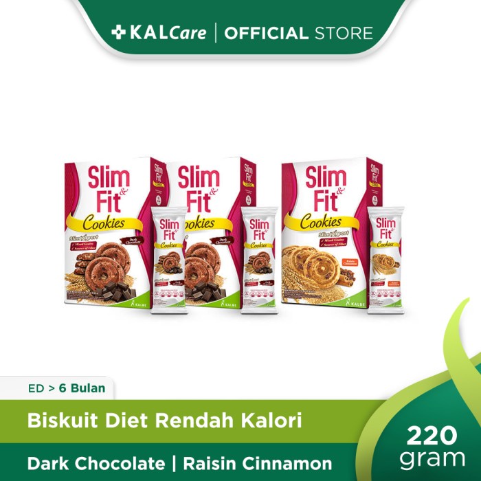 

⭐ COD ⭐ Paket Cemil Tipis Tipis (2 SlimFit CookiesChoco + 1 SF Cookies Raisin)