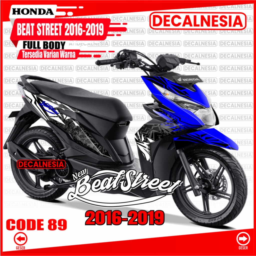 Decal Sticker Beat Street Full Body Old 2018 2019 Motor Honda Stiker Beat Street 2016 2017 Modifikas