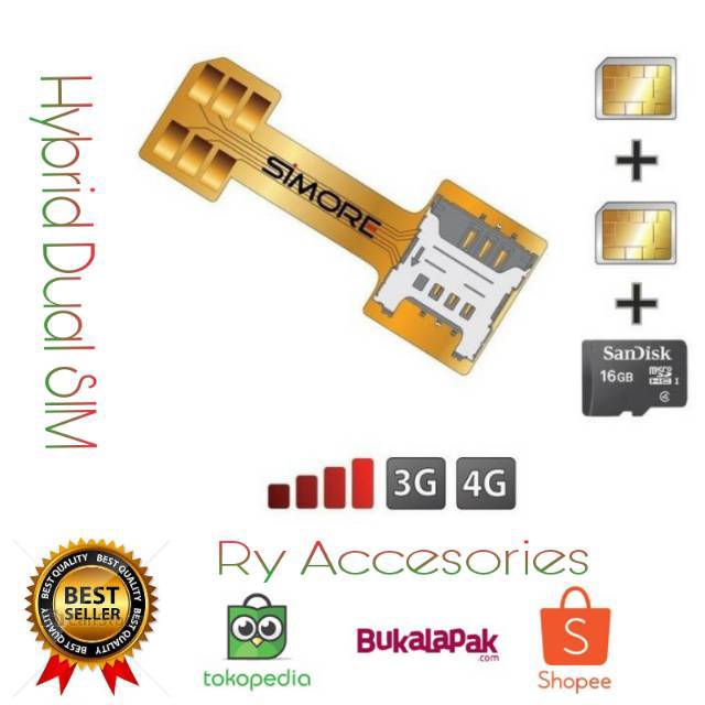 Sim adaptor dual sim / nano Hybrid extender / nano flexible