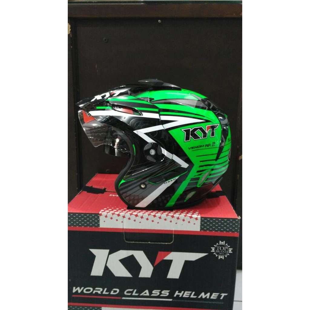 HM-1811 Helm Kyt Venom Rr Super Fluo Series Murah