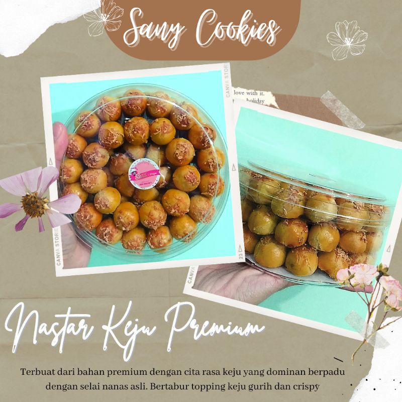 

KUE KERING NASTAR KEJU PREMIUM FULL WIJSMAN BUTTER 500 GR BY SANY COOKIES