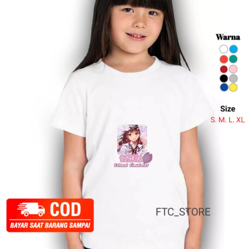 KAOS ANAK SAKURA SCHOOL SIMULATOR BAJU ANAK PEREMPUAN SAKURA SCHOOL SIMULATOR