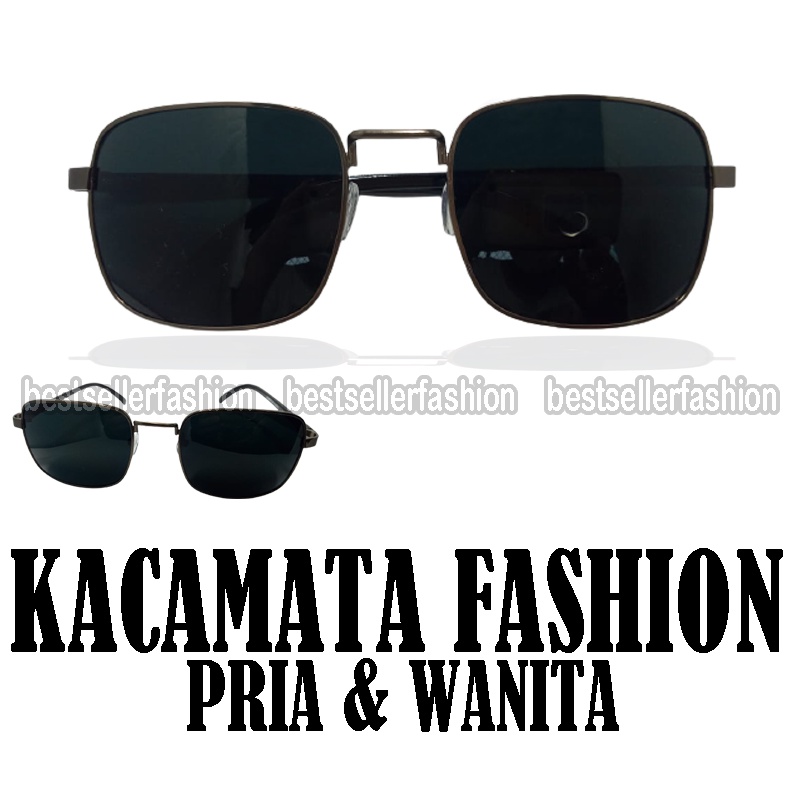 COD Kacamata Hitam Anti UV Protection Frame Metal Coklat Gaya Vintage untuk Wanita Pria Unisex Kacamata Fashion Klasik Korea Style/ Kacamata Gaya Sunglasses Fashion Outdoor