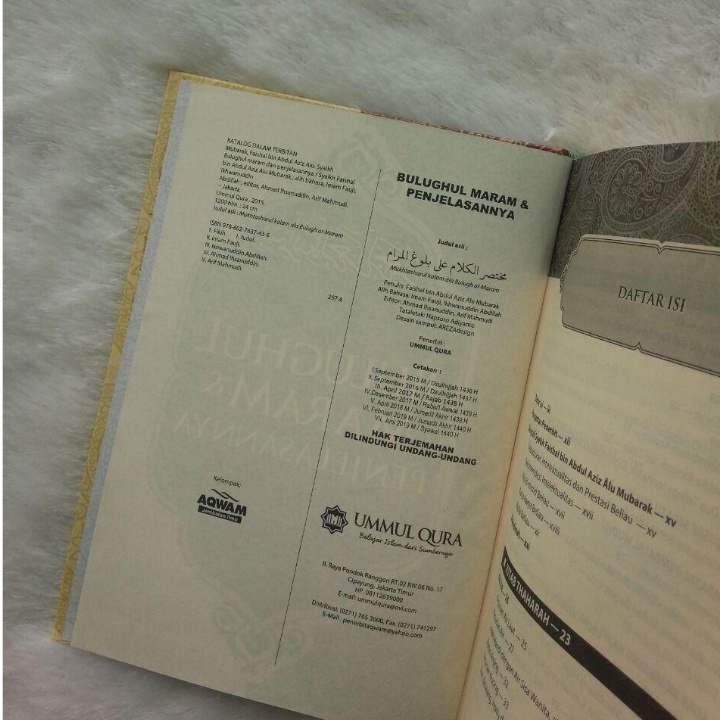 Bulughul Maram Dan Penjelasannya Original - Bulugul Maram - Al Hafizh Ibnu Hajar Al Asqalani - Ummul Qura-1