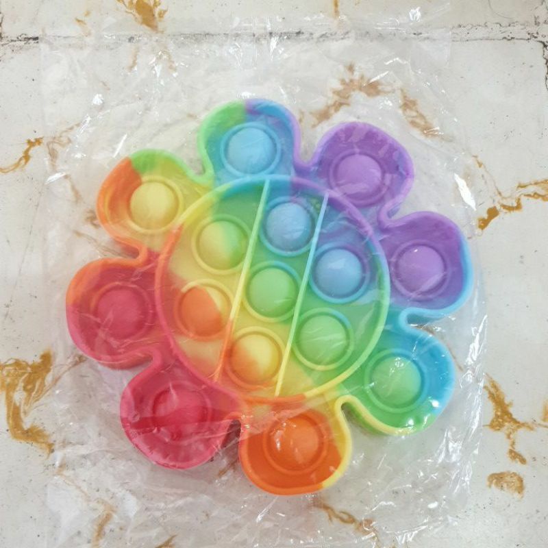 POP IT Rainbow Murah Mainan Pop it Tiktok-Bunga Rainbow