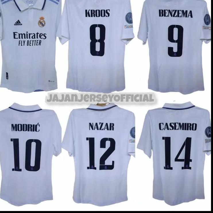 Terbaru.. Jersey club madrid home player issue new season 2022 2023