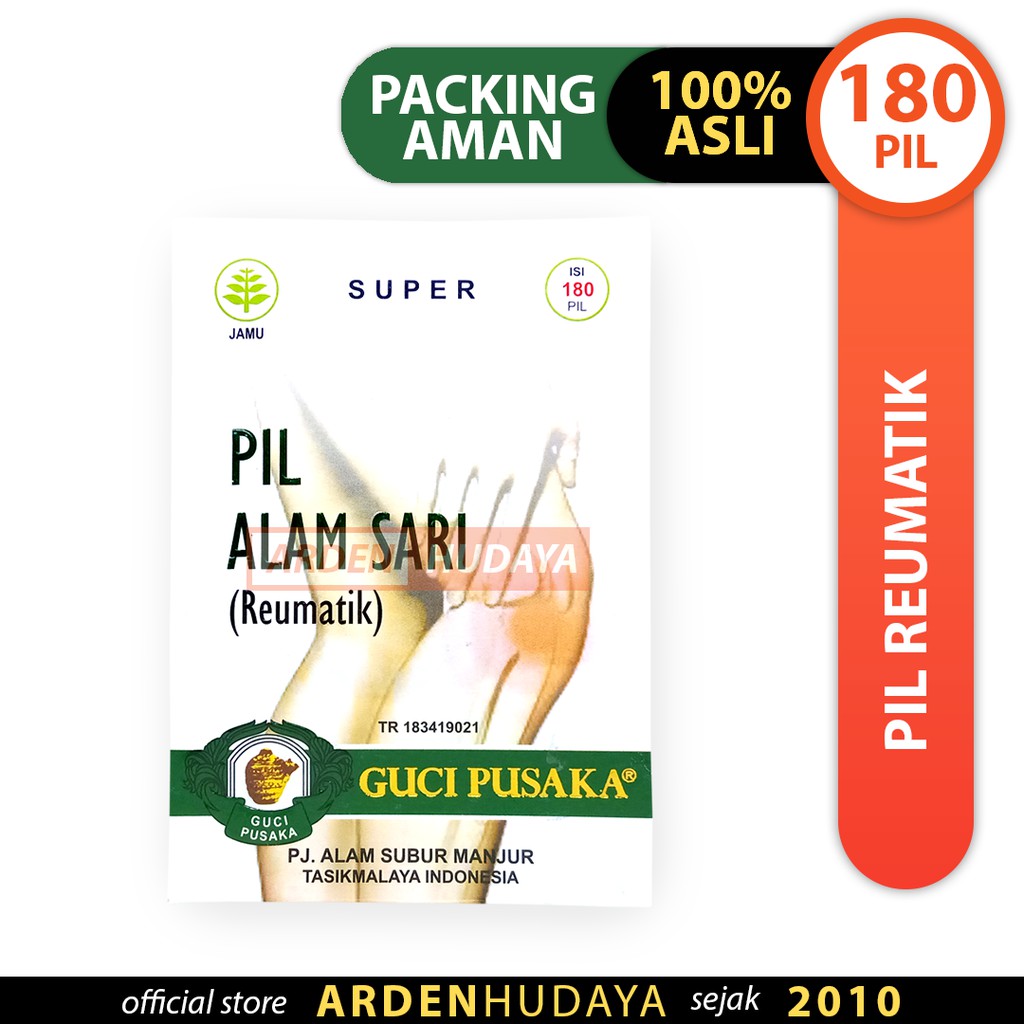 Pil Alam Sari Guci Pusaka obat  herbal  reumatik sakit  