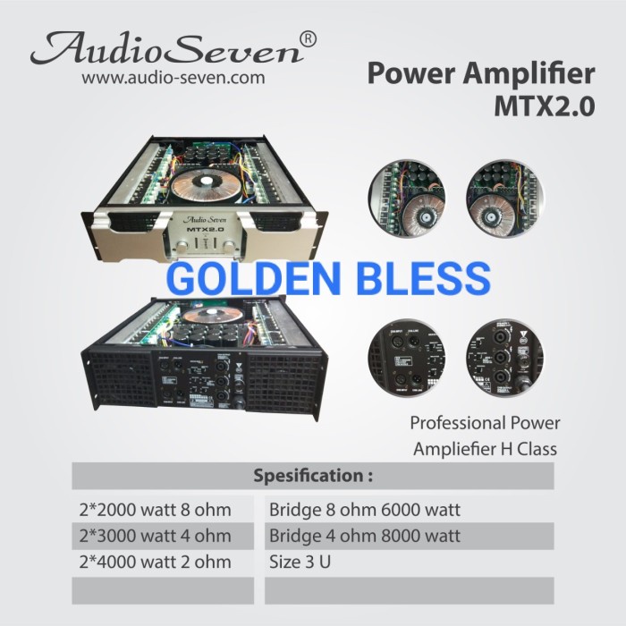 power Audio seven Mtx 2.0 Mtx 2 0 original