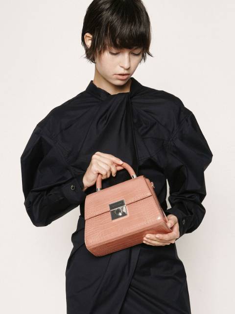 12.12 SALE | CK Croc Effect Structured Bag