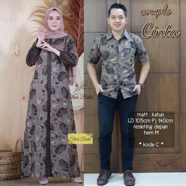 Sarimbit Batik Couple Nagaya Brokat Sogan