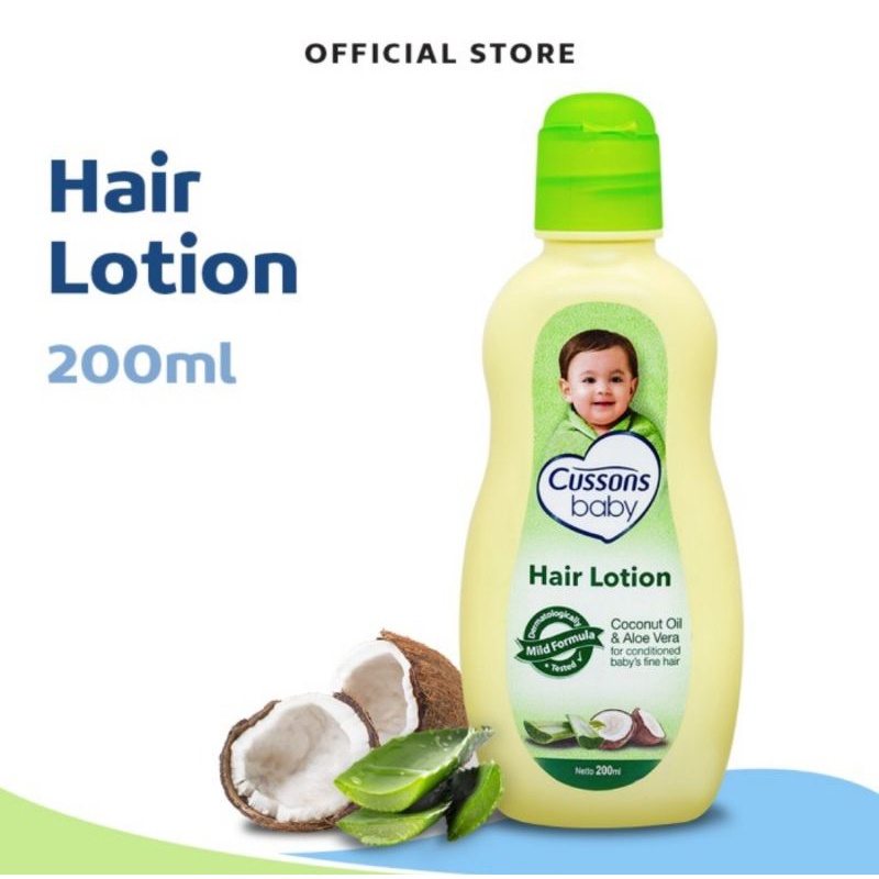 Cussons Baby Hair Lotion 100+100ml (200ml)/Lotion Rambut Bayi Cussons