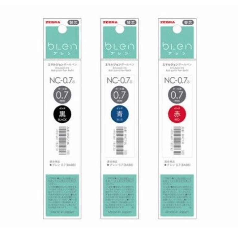

Refill Zebra bLen 0.7 mm Isi Ulang Bolpen NC-0.7