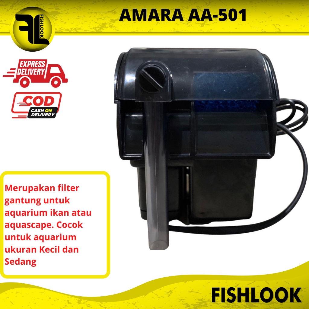 amara AA 501 hanging filter gantung hang on aquarium aquascape murah