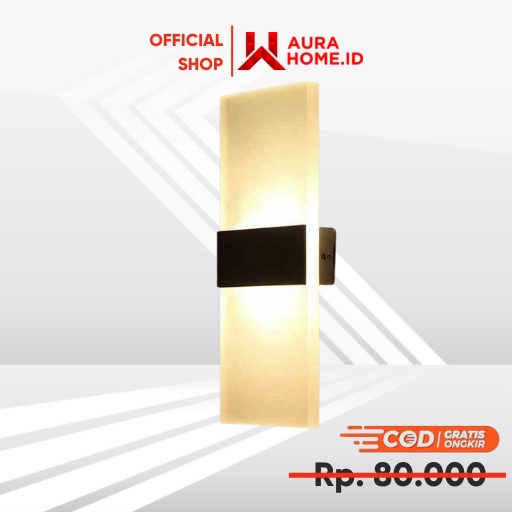 Lampu Hias Dinding LED 3W 3000K Warm White / Lampu Hias Hiasan Dekorasi Tempel Kamar Dinding Tembok 