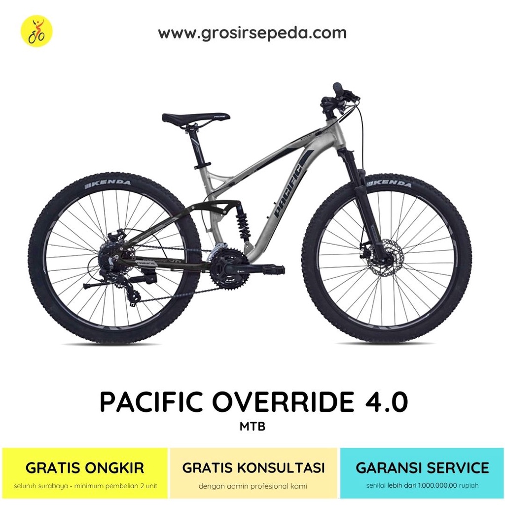 Sepeda Gunung Pacific kuat awet ORIGINAL ukuran 27,5 PACIFIC OVERRIDE 4.0