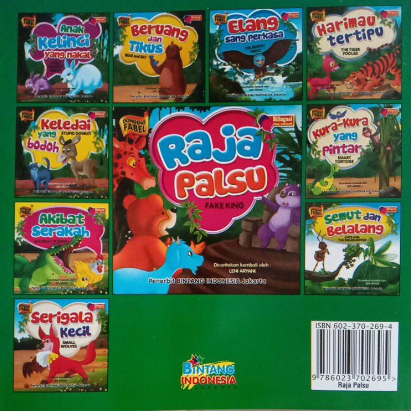 Buku Dongeng Fabel Raja Palsu /Bilingual full colour